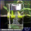 Wholesale Lourdes Religions Gift 3d Etched Crystal Glass Candlestick                        
                                                Quality Choice